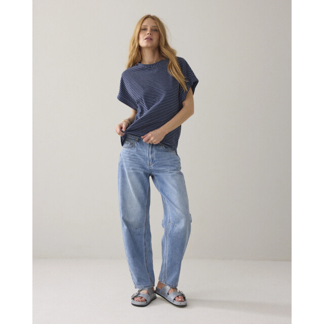 Summum 3s5258-30762 495 top two tone lurex stripe midnightblue 3s5258-30762 495 large