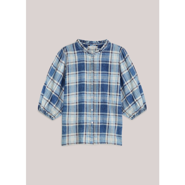 Summum 2s3405-12181 490 blouse indigo check indigo 2s3405-12181 490 large