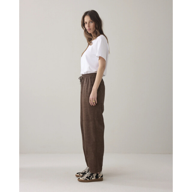 Summum 4s2948-12297 713 trouser suedine leather coffee 4s2948-12297 713 large