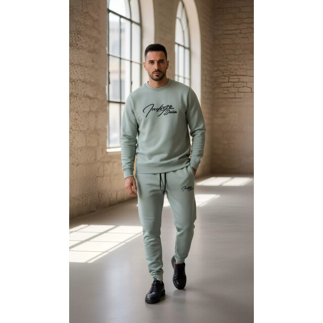 Indigo Denim Denim joggingpak heren sage ID-077 large