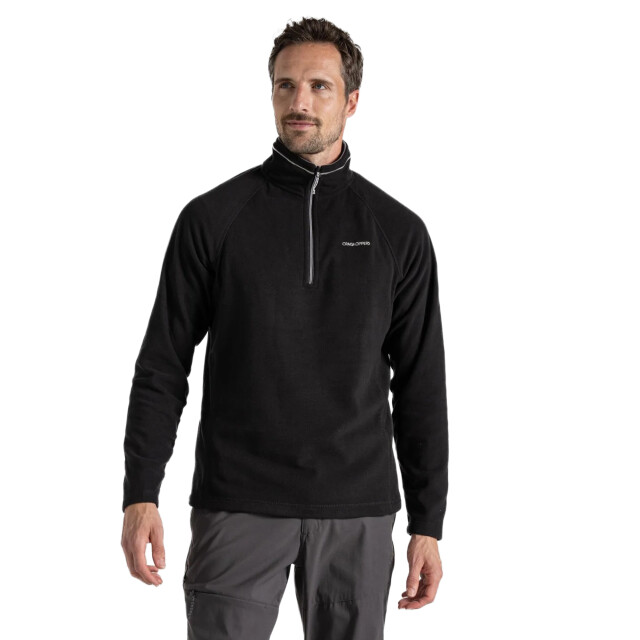 Craghoppers Heren corey vi half zip fleece top UTCG1466_black large