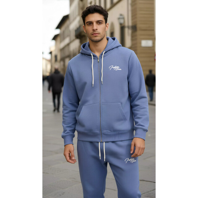 Indigo Denim Denim joggingpak heren royal blue ID078-1-1-1 large