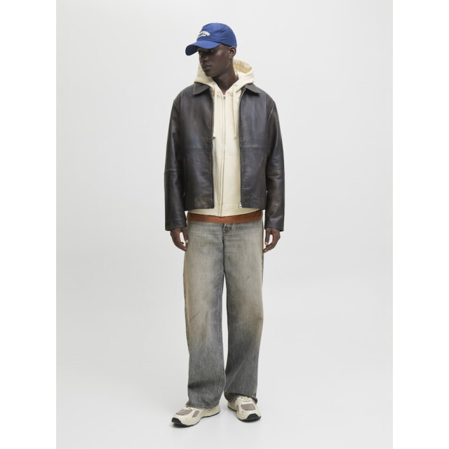 Jack & Jones Jornorrebro emb sweat zip hood noos ecru 5239.03.0005 large