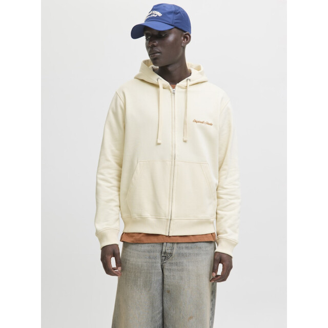 Jack & Jones Jornorrebro emb sweat zip hood noos ecru 5239.03.0005 large