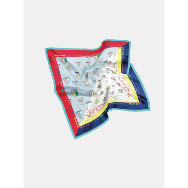 Mucho Gusto ® sjaal burano small atlantische zee print MUCHO GUSTO® Sjaal Burano Small Atlantische Zee Print large