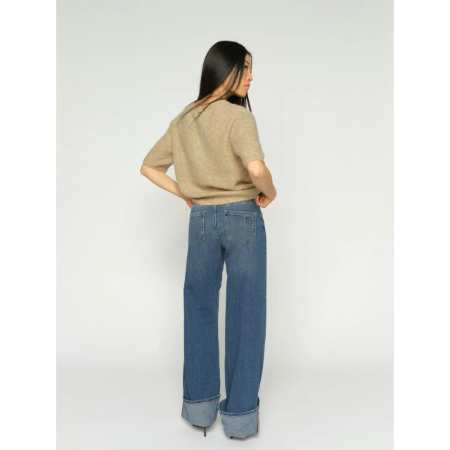 Mos Mosh 178360 493 mosmosh mmdara turn-up jeans mid blue 178360 493 large