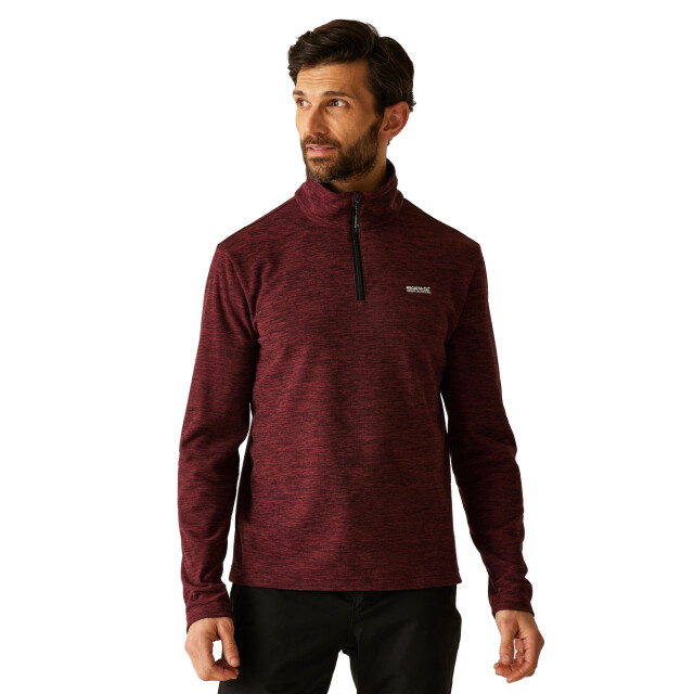 Regatta Heren thompson marl half zip fleecejack UTRG12347_darkmaroon large