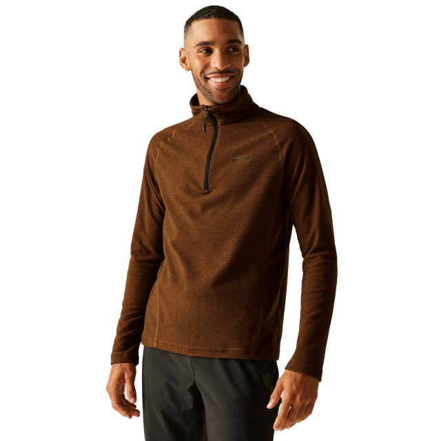 Regatta Great outdoors heren montes fleece sweater met trechter nek UTRG1880_pumpkinspiceblack large