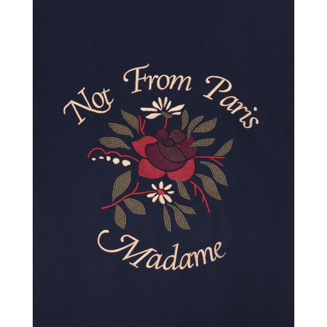 Drole De Monsieur Heren bomber slogan rose T257-PL163-Navy large