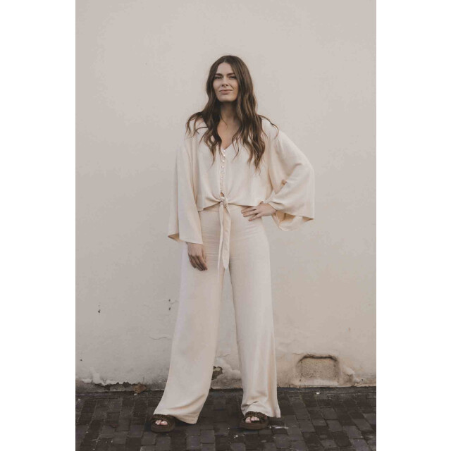 Looxs Revolution Lxs viscose / linnen wide leg voor dames in de kleur 2513-9682-385 large