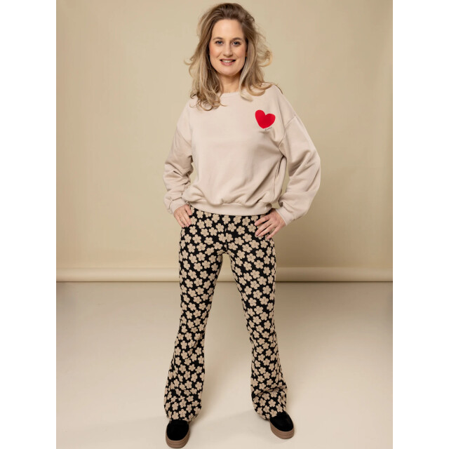 Looxs Revolution Lxs flared broek flowerfield voor dames in de kleur 2533-9682-961 large