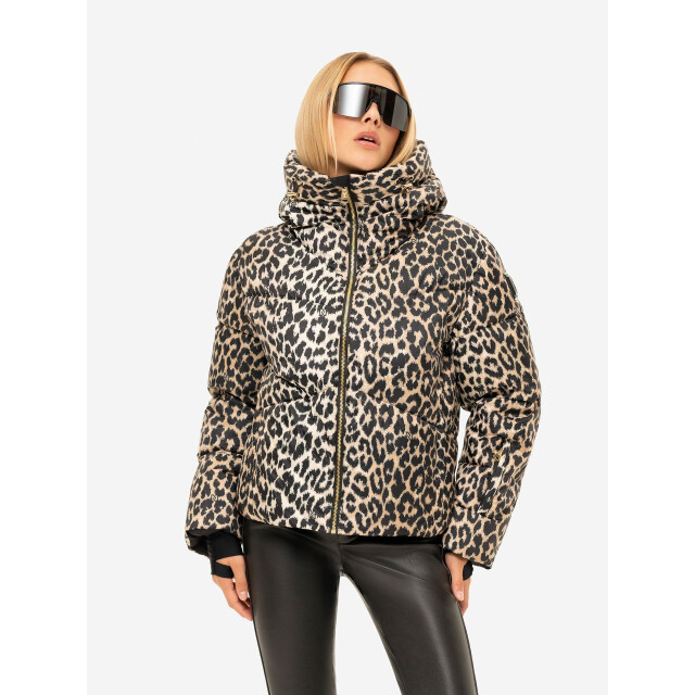 Nikkie newport leopard jacket ski jack dames - 072456_180-34 large