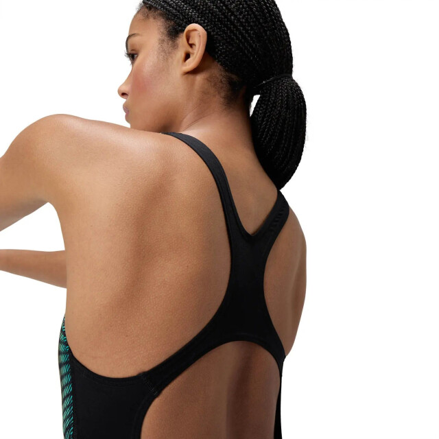 Speedo eco+ dig placem medalist bla/grn wedstrijd badpak dames - 069850_995-38 large