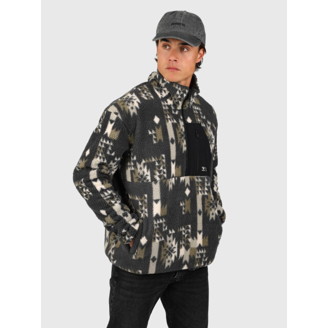Brunotti kelstyn-print men fleece skipully met rits heren - 070300_500-M large