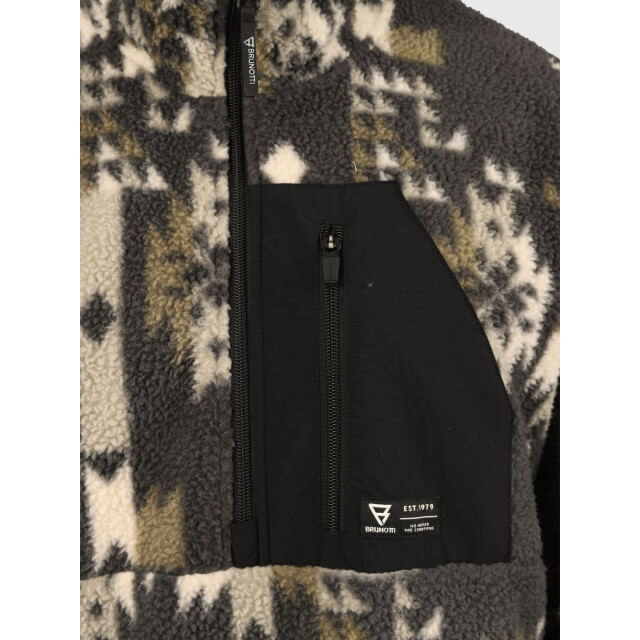 Brunotti kelstyn-print men fleece skipully met rits heren - 070300_500-M large