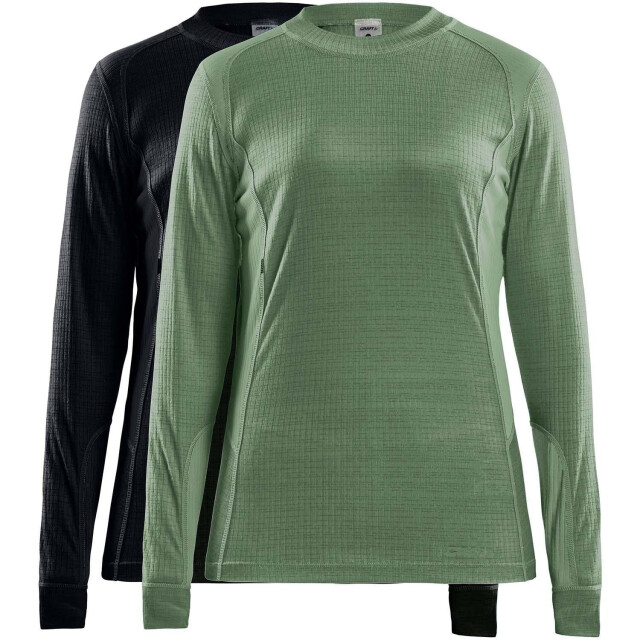 Craft core 2-pack baselayer tops w thermoshirt lange mouw dames - 070027_990-L large