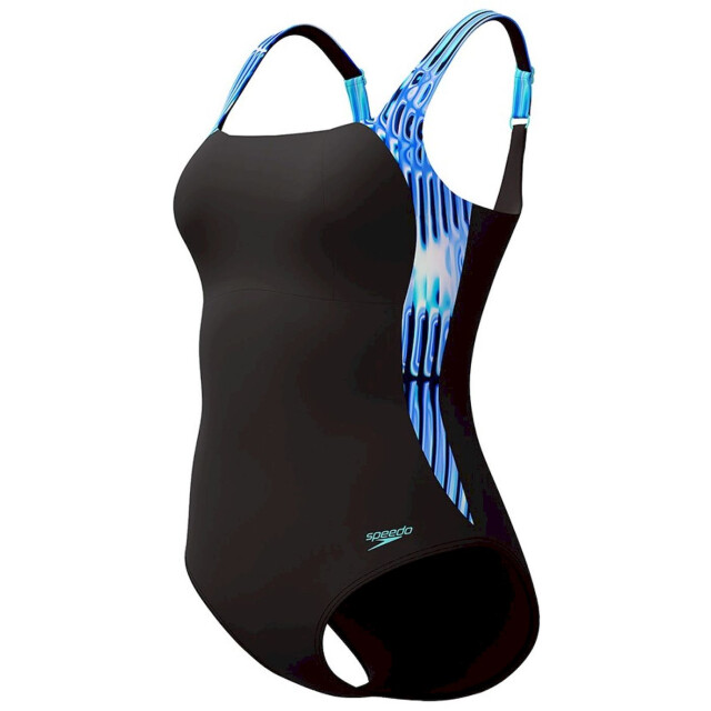 Speedo eco lunalustre 1p blu/grn wedstrijd badpak dames - 069855_995-40 large