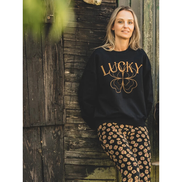 Looxs Revolution Lxs sweater graphite lucky voor dames in de kleur 2531-9308-094 large