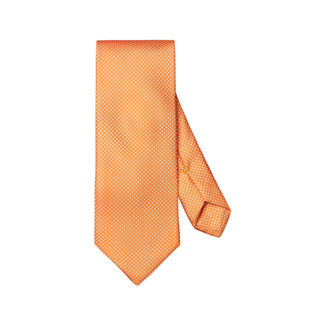 Eton 1000-14638 dot print silk tie  1000-14638 Dot Print Silk Tie  large