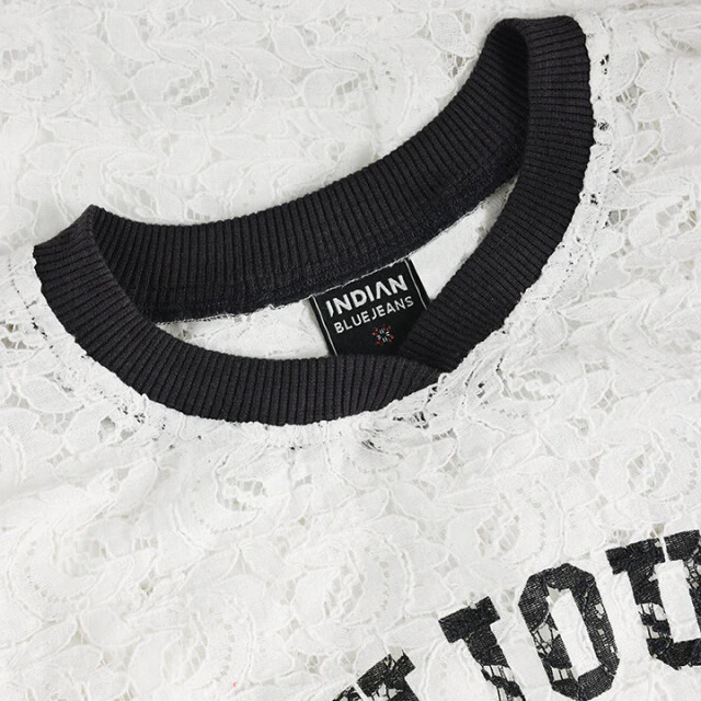 Indian Blue 970719 lace t-shirt  970719 Lace T-shirt  large