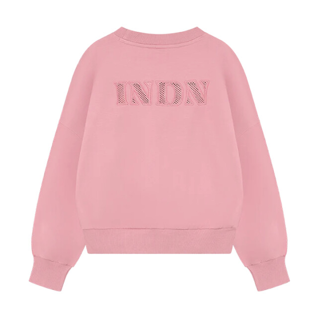 Indian Blue 970731 back mesh sweater  970731 Back Mesh Sweater  large