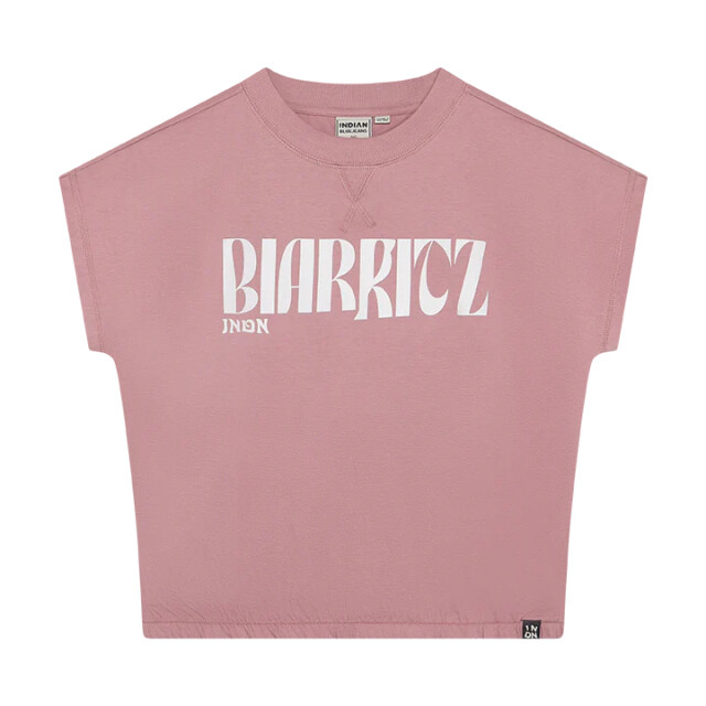 Indian Blue 970717 wide cropped t-shirt  970717 Wide Cropped T-shirt  large