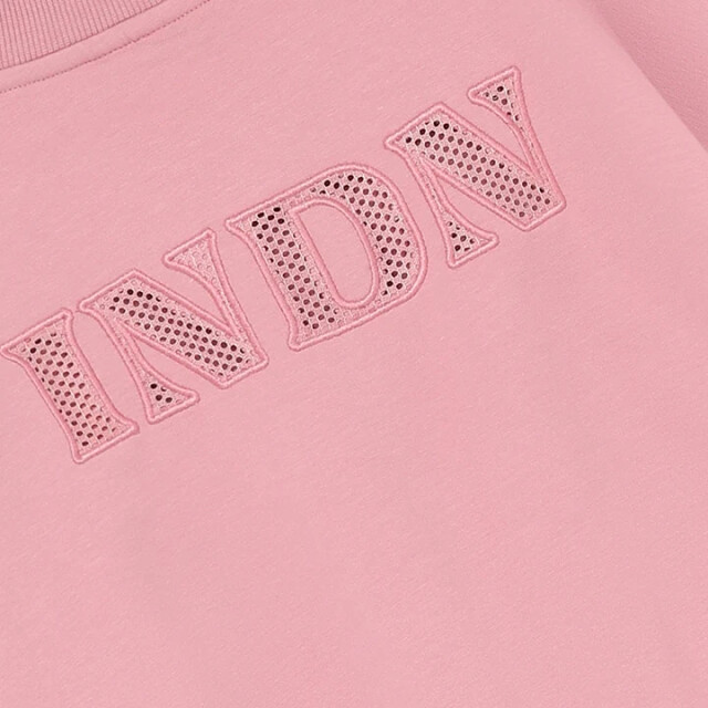 Indian Blue 970731 back mesh sweater  970731 Back Mesh Sweater  large