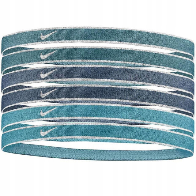 Nike Swoosh metallic sport hoofdband (set van 6) UTPP727_blue large