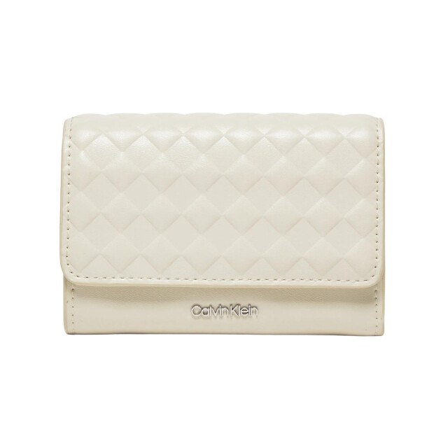 Calvin Klein Dames quilted portemonnee UTNA1234_ecru large