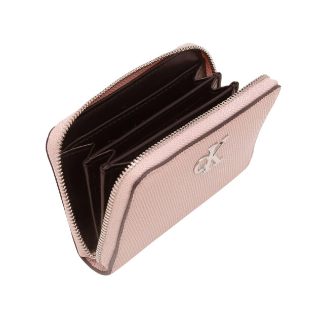 Calvin Klein Dames jeans portemonnee met reliëf UTNA1233_pink large