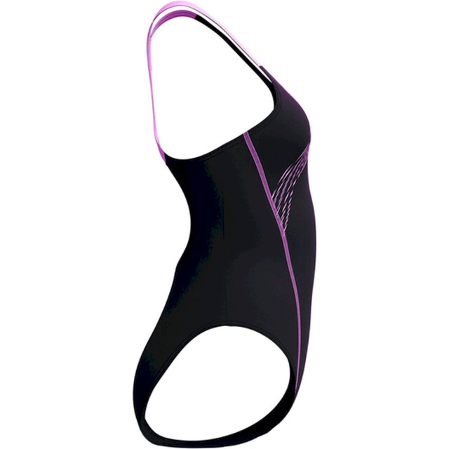 Speedo eco medley logo medalist 1p bla/pur wedstrijd badpak dames - 068199_739-38 large