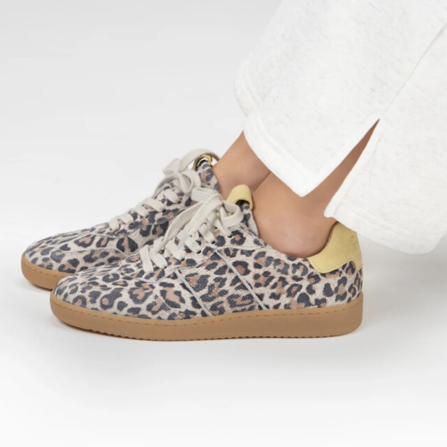 DWRS Label Dwrs poona leopard dames sneaker B11456-50 large