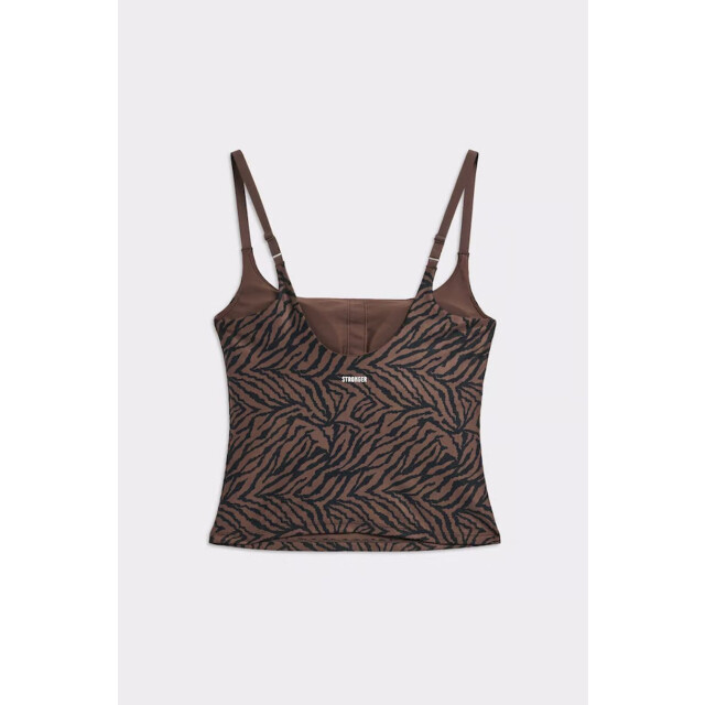 Stronger printed one strap tank top training singlet dames - 073901_849-L large