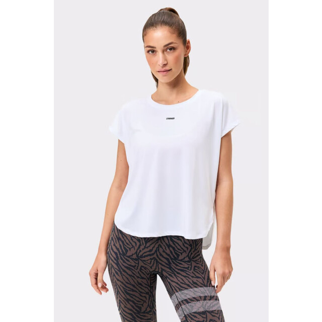 Stronger drop t-shirt training t-shirt korte mouw dames - 073904_100-L large