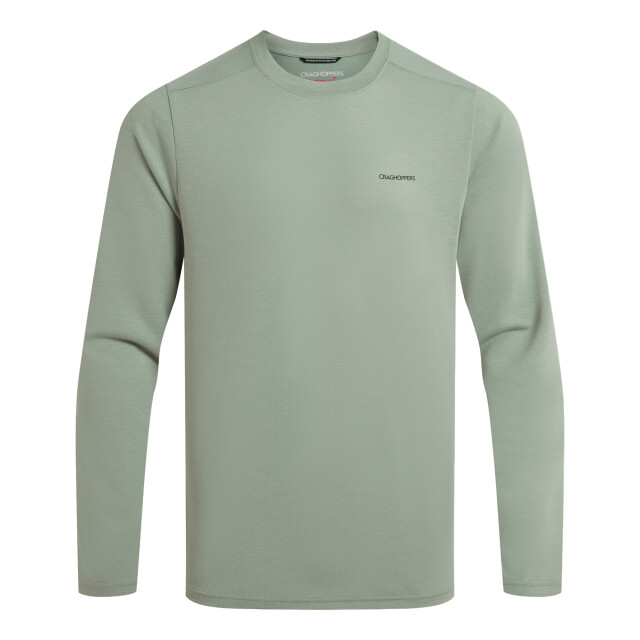 Craghoppers Heren abel nosilife t-shirt met lange mouwen UTCG2195_lichengreen large