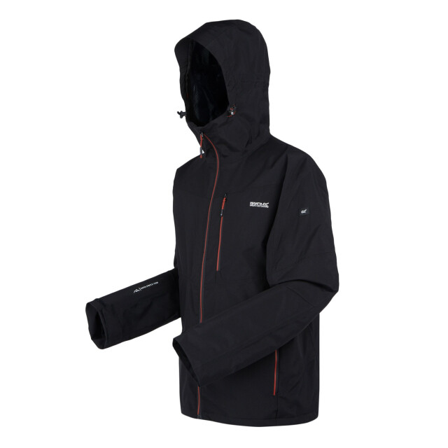 Regatta Heren wentwood ix 3 in 1 jas UTRG11212_blackredochre large
