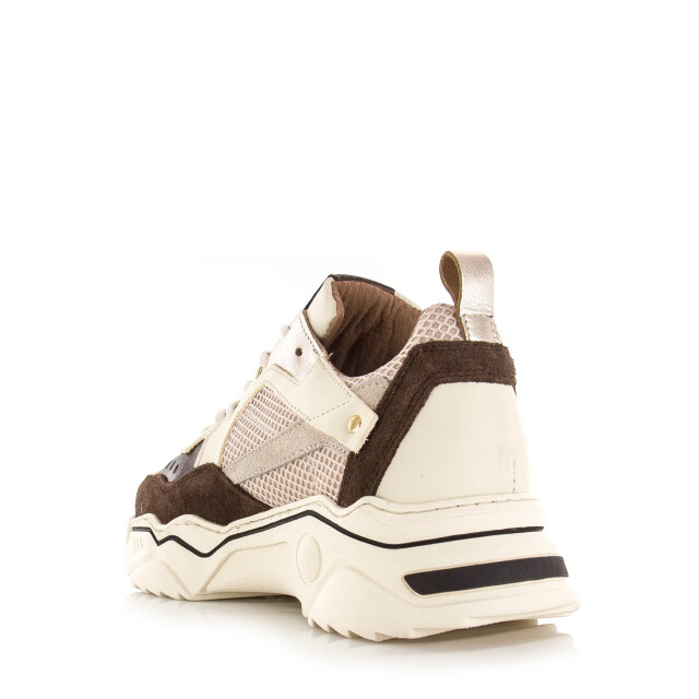 DWRS Label Dwrs pluto off white dark brown lage sneakers dames J5217C-89 1328 large