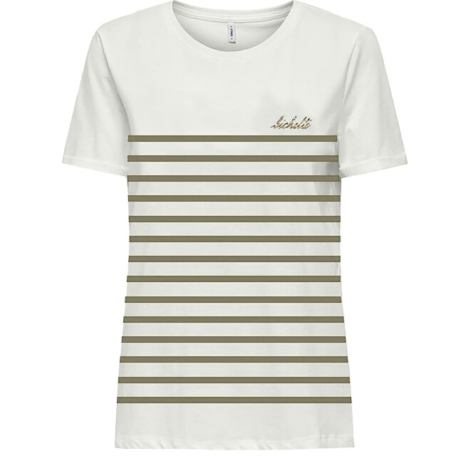 Only Onllacy life s/s stripe emb. top cs 15369012 large