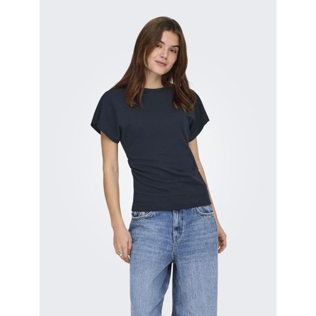 Only Onlatlas ss waist top swt navy 4339.37.0017 large