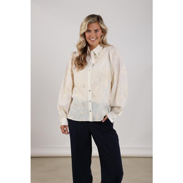 Nukus Avy blouse embroidery ecru 4309.03.0042 large
