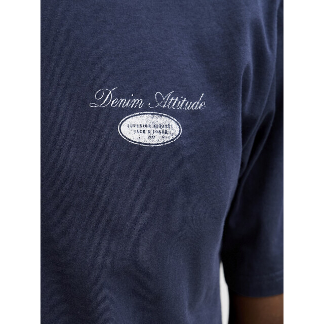 Jack & Jones Jjedover graphic tee ss crew neck navy 5339.37.0030 large