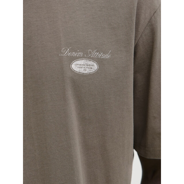Jack & Jones Jjedover graphic tee ss crew neck taupe 5339.77.0071 large
