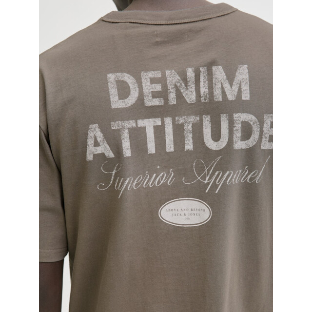 Jack & Jones Jjedover graphic tee ss crew neck taupe 5339.77.0071 large