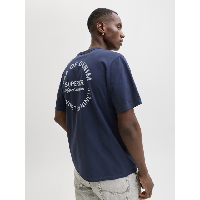 Jack & Jones Jjedover graphic tee ss crew neck navy 5339.37.0030 large