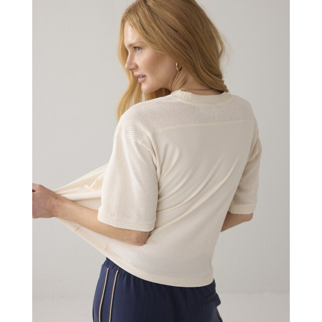 Summum Top mesh and jersey ecru 4382.03.0043 large