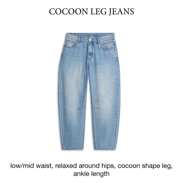 Summum 4s2746-5169 6 jeans cocoon leg vintage cotton twill vintagebluedenim 4s2746-5169 426 large