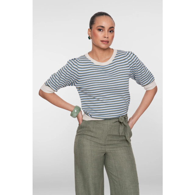 Geisha 64066-14 711 pull stripe lrx kit lurex/olive/blue 64066-14 711 large