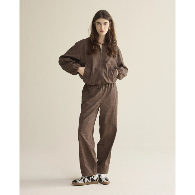 Summum 1s1297-12297 713 jacket suedine leather coffee 1s1297-12297 713 large