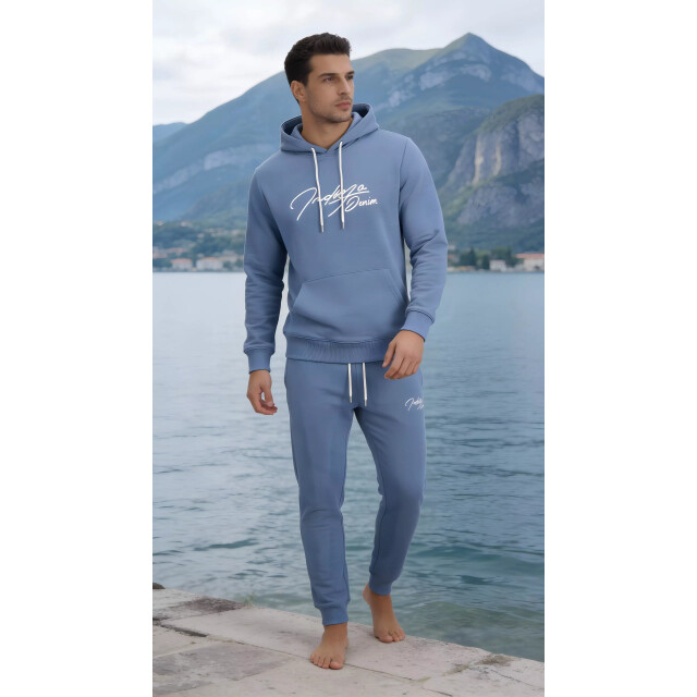 Indigo Denim Denim joggingpak heren royal blue ID078-1-1-1 large
