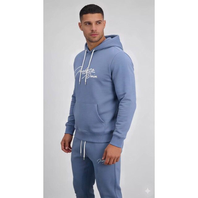 Indigo Denim Denim joggingpak heren royal blue ID078-1-1-1 large